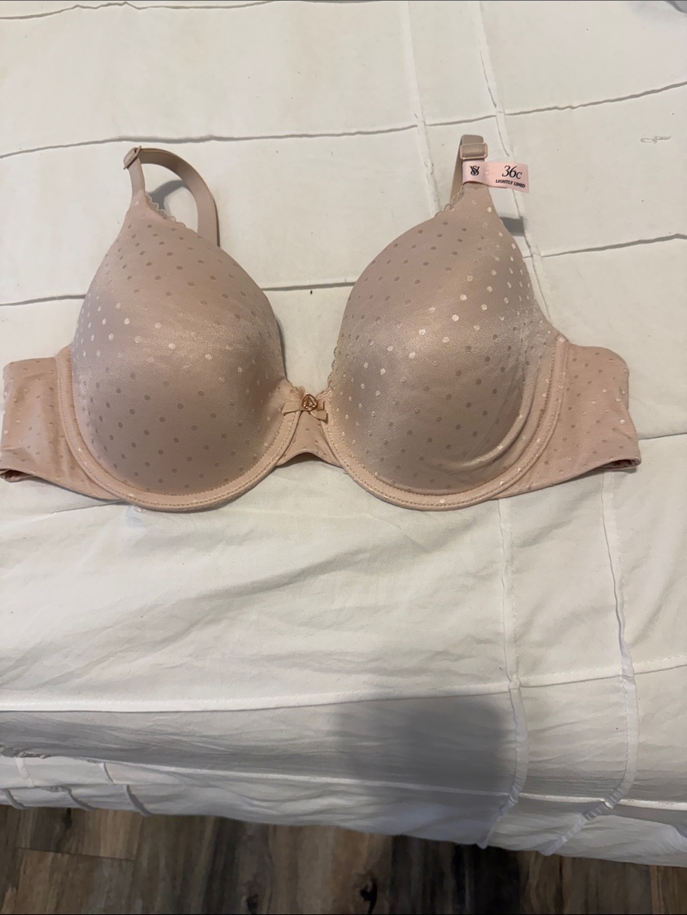 VS Nude Polka Dot lightly lined